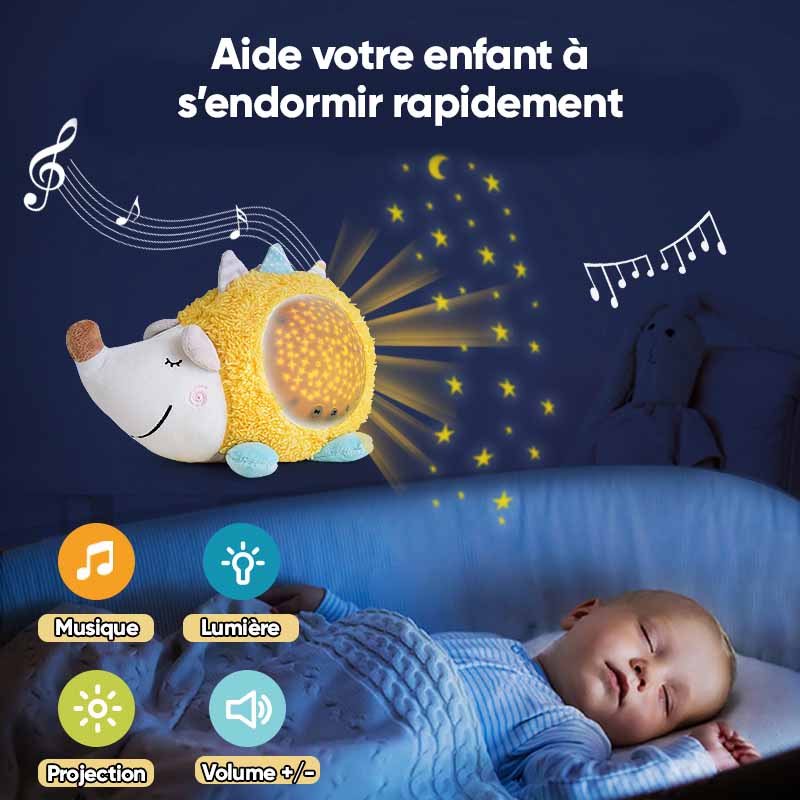 Veilleuse Musicale et Lumineuse Enfant et Bébé Projecteur d'Etoiles Nomade  : sans fil Lampe Plafond Timoleo Pabobo x Kid Sleep
