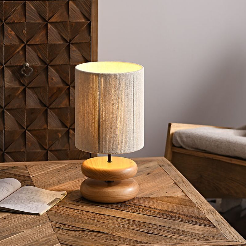 Lampe de chevet en bois | Lampe de table en bois - Texas