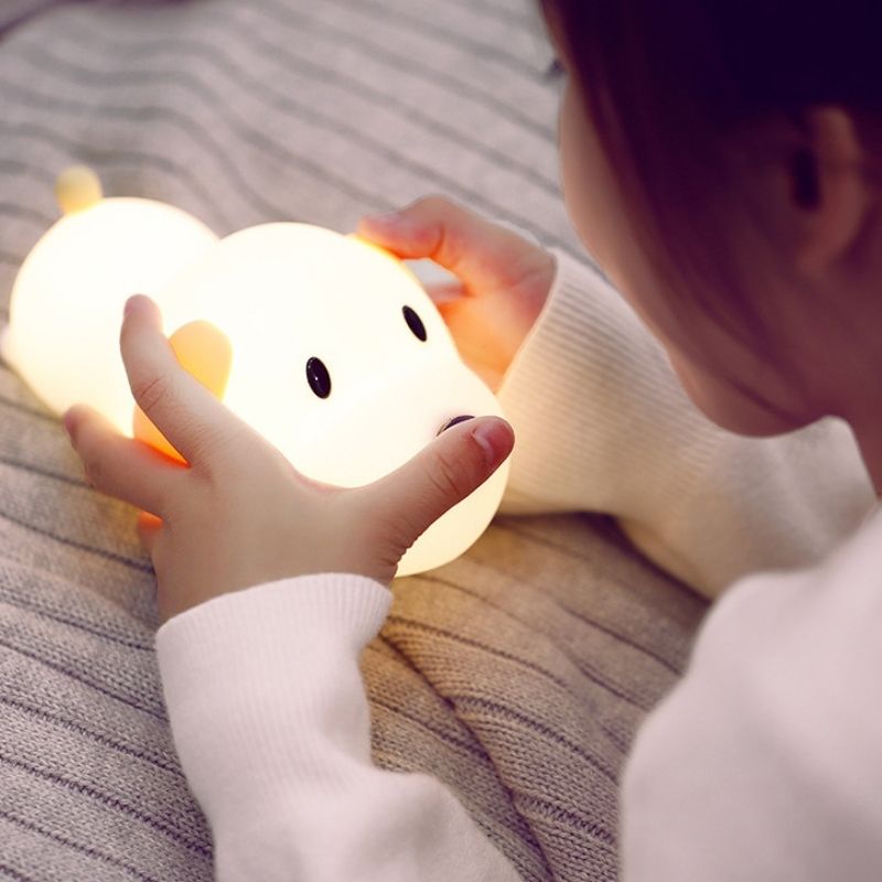 Veilleuse peluche chien pour enfant à lumière LED • Veilleuse