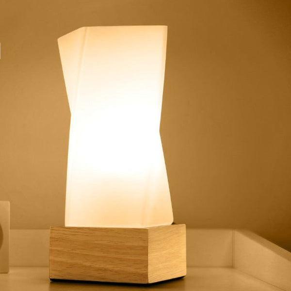 Puzzle 3D en Bois Lampe LED de Chevet Avec Abat-Jour en Spirale (Veill