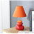 lampe de chevet rouge design fond gris